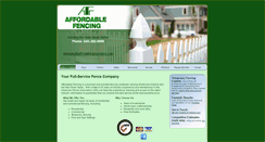 Desktop Screenshot of affordablefencingnrv.com